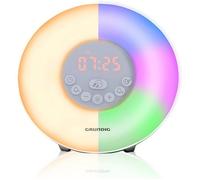 Grundig Réveil Lumineux avec Radio FM Lampe Réveil avec Simulation Aube 10 Sons Naturels et Éclairage L REVEIL A REMONTER