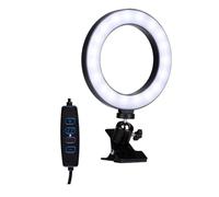 Grundig Ring Light Ø15,6cm - Lumière Téléphone pour Selfie - Anneau Lumineux avec 48 LED - 3 Modes d'Eclairage - Alimentation USB - Bras Flexibles - Éclairage TikTok Photo Vidéo avec Pince