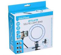 Grundig Ring light à clip 48 LED - diamètre 15,6 cm
