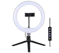 Grundig Selfie Lampe annulaire en Profondeur pour Smartphone - médias Sociaux et Vlogs - 152 LED - Flexible - ⌀25 cm