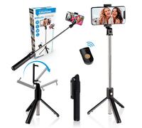 Grundig Selfiestick et Trépied pour Smartphone Bluetooth avec Télécommande Pivot