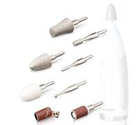 GRUNDIG Set de manucure électrique - de beaux ongles grâce à une LED puissante et des accessoires en saphir 17 pièces I avec des accessoires supplémentaires possibles I (embouts de rechange)