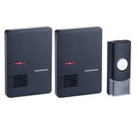 Grundig Set sonnette sans fil 1 émetteur, 2 récepteurs piles 80 mètres portée no