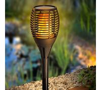 Grundig Solar Garden Torch - 9 x 59 CM - Eclairage de jardin - Torche LED - Recharge par énergie solaire - Durée de vie de la pile : 6-8 heures - Jardin et balcon