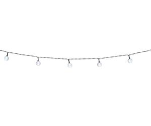 GRUNDIG Solar Power Light String 100 guirlandes lumineuses avec panneau solaire 15 m Lumière blanche chaude 8 modes Noir