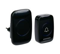Grundig Sonnette sans fil – Carillon 300 m, récepteur branchable, LED, 60 mélodies – Noir