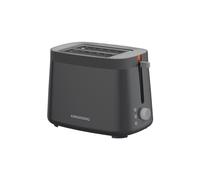 Grundig - TA 5320 Grille-pain - 7 niveaux de brunissement, 2 compartiments de grillage - Puissance 800 W, fonction décongélation, tiroir ramasse-miettes - Boîtier en acier inoxydable - 20 x 30 x 18 cm