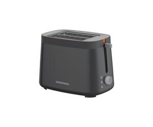 Grundig TA 5320 Grille-pain, puissance 800 W, 7 niveaux de brunissage, avec grille réchauffe-viennoiseries, tiroir ramasse-miettes amovible, 2 larges compartiments de grillage, enrouleur de câble