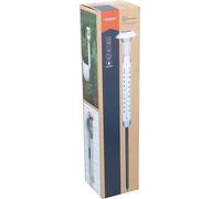 Grundig Thermomètre solaire d'extérieur - Thermomètre solaire d'extérieur avec lumière - Thermomètre de jardin avec piquet de terre - Lumière blanche froide