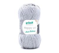Grundl 2676-30 Happy Knitting Pelote de Fil à Tricoter Gris 100 g