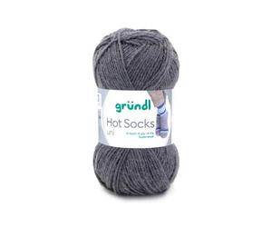 Grundl 770-25 Hot Socks Uni Pelote de Fil à Tricoter Anthracite 50g
