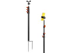 Grundstake -Telefonhalter, Boden Telefonhalter Stand | Kameras Wetterfeste Spike Stativ Mount | Metal Ground Spikes Trail Cam Mount Für Live -Broadcast -Photographie