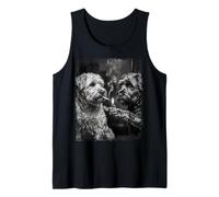Grunge Art Tabagisme Chien Revêtement Doux Débardeur