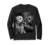 Grunge Art Tabagisme Chien Revêtement Doux Manche Longue