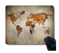 Grunge carte du monde vintage Tapis de souris épais tapis de souris par MP Mpad Pcase