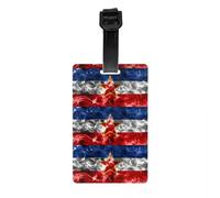 Grunge - Étiquettes de bagage avec drapeau de la Yougoslavie pour valises