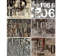 Grunge Numbers Papier de riz, 21 x 27 cm - Papier de découpage pour meubles, techniques mixtes, cartes et travaux manuels, découpage CRAFT KREATIVELY