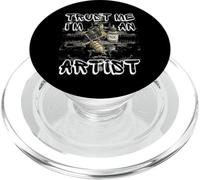 Grunge Oldschool Tatouage Vintage Trust Me I'm an Artist PopSockets PopGrip pour MagSafe