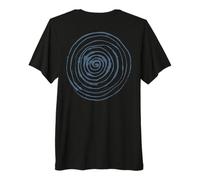 Grunge Spiral Abstract Nature Vintage y2k Earthy Blue T-Shirt Haut de Gamme