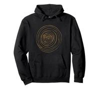 Grunge Spiral Abstract Nature Vintage y2k Earthy Brown Sweat à Capuche