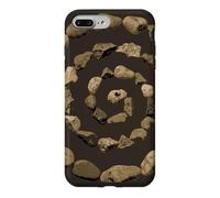Grunge Stone Spiral 90s Vintage Nature Goblincore Geology Coque pour iPhone 7 Plus/8 Plus