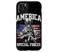 Grunge US Flag Army Skeleton Military Special Forces Coque pour iPhone 11 Pro