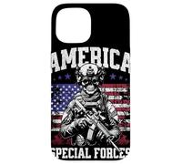 Grunge US Flag Army Skeleton Military Special Forces Coque pour iPhone 15