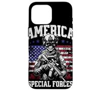 Grunge US Flag Army Skeleton Military Special Forces Coque pour iPhone 16 Pro Max