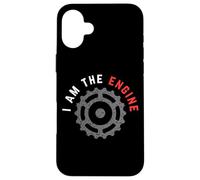 Grunge Vélo de Montagne I Am The Engine pour VTT Trail Riding Coque pour iPhone 16 Plus