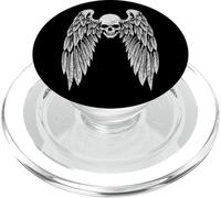 Grunge Wings Angel on Back Skull y2k 2000s Goth Emo Harajuku PopSockets PopGrip pour MagSafe
