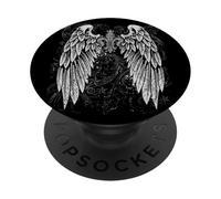 Grunge Wings Angel on Back y2k 2000s Goth Vintage Harajuku PopSockets PopGrip Adhésif