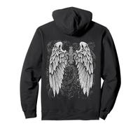 Grunge Wings Angel on Back y2k 2000s Goth Vintage Harajuku Sweat à Capuche