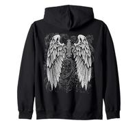 Grunge Wings Angel on Back y2k 2000s Goth Vintage Harajuku Sweat à Capuche