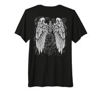 Grunge Wings Angel on Back y2k 2000s Goth Vintage Harajuku T-Shirt Haut de Gamme