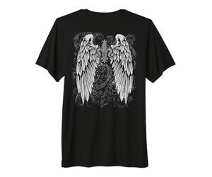 Grunge Wings Angel on Back y2k 2000s Goth Vintage Harajuku T-Shirt Haut de Gamme