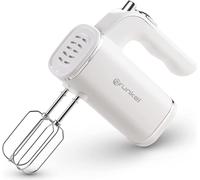 Grunkel - Batteur frBatteur mural Batteur de pâte à 5 vitesses - AM-25G - Inclut deux fouets différents, parfait pour la pâtisserie et la boulangerie - White (250W)