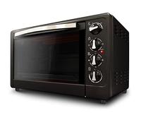 Grunkel - Four électrique multifonction de bureau 48L - HR-48RMRUSTI - Avec 3 fonctions de chaleur et sélecteur de température jusqu'à 230 ° C avec roulette et minuterie jusqu'à 60 min - Noir