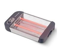 Grunkel Grille-pain plat pour tout type de pain et bouilloire de 600 W de puissance. Minuteur de brunissage à 6 niveaux et plateau ramasse miettes. Modèle TSP-G2.