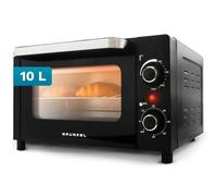 Grunkel HR-10Mini-Mini four électrique multifonction de bureau de 10 l avec 3 fonctions de chaleur et sélecteur de température jusqu'à 230 °C. Minuterie jusqu'à 60 min - 800 W (Mini)