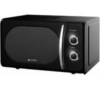 Grunkel - Micro-ondes de 20L de capacité MW-20 avec design vintage et 5 niveaux de puissance - de dégivrage et minuterie -- 700W (noir)