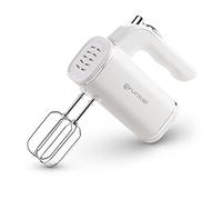 Grunkel Mixeur à baleines pour pâtisserie 250 W et 5 vitesses Couleur : blanc. Comprend un mélangeur et des crochets. Modèle AM-25G.