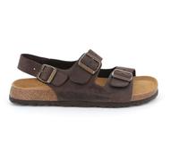 GRUNLAND Bobo SB0396 Sandales Homme Acajou Bandes Cuir Nubuck Birk 41