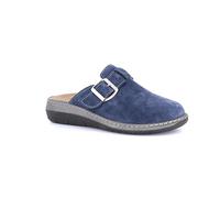 Grunland Chaussons Confort en daim | DASA CE0471, bleu, 40 EU