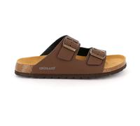 Grunland Chaussons Hommes Bobo Deux Bandes Sandales Chaussons en Cuir Anatomique