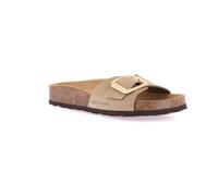 Grunland ENNY CB1799 Sandales monobande en nubuck, Kaki, 35 EU