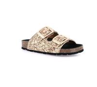 Grunland ENNY CB1843 Sandales à double boucle en raphia, cuir, 39 EU