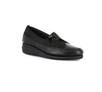 Grunland Mocassin en Cuir Fantaisie Géométrique | RYSA SC6106, Noir , 38 EU