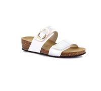 Grunland Pantoufle à Double Bride avec Accessoire | MEMI CB1849 Bianco 37