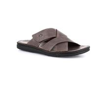 Grunland Pantoufle en Cuir à Bride croisée | LAPO CI3082 Caffe' 46