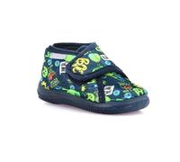 Grunland Pantoufle maison en tissu doux | DONNÉES PA0876, Bleu multi, 25 EU